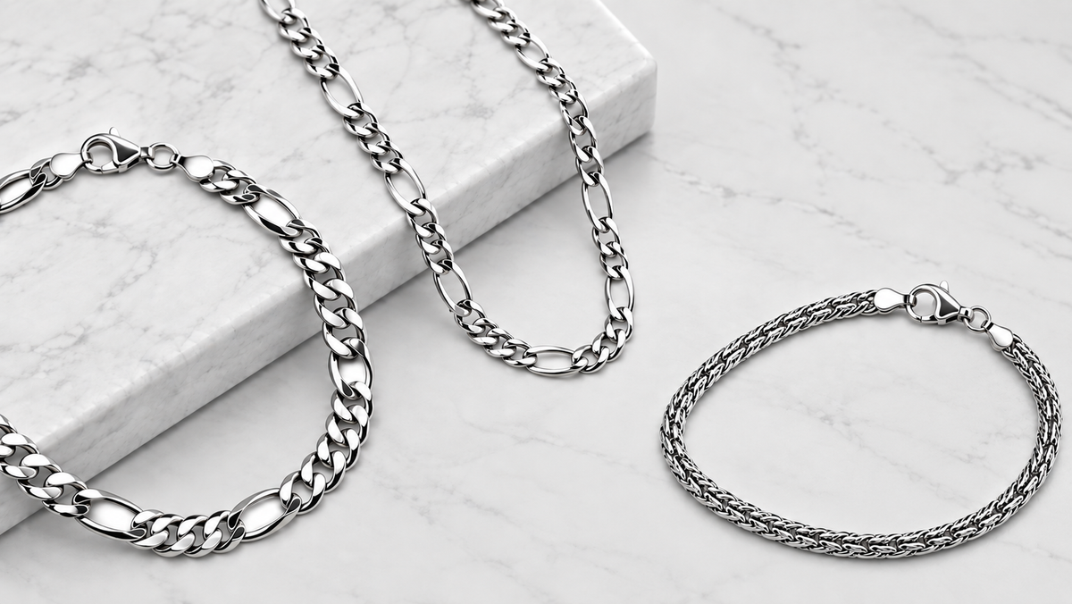 Silberarmbänder