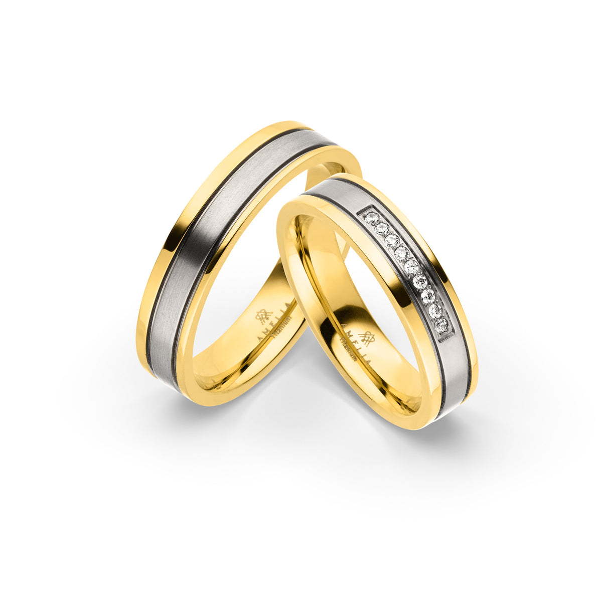 Amelia Jewels 01-003 in Titan – Paarringe