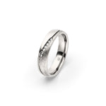 Amelia Jewels 01-007 in Titan – Damenring mit Steinbesatz
