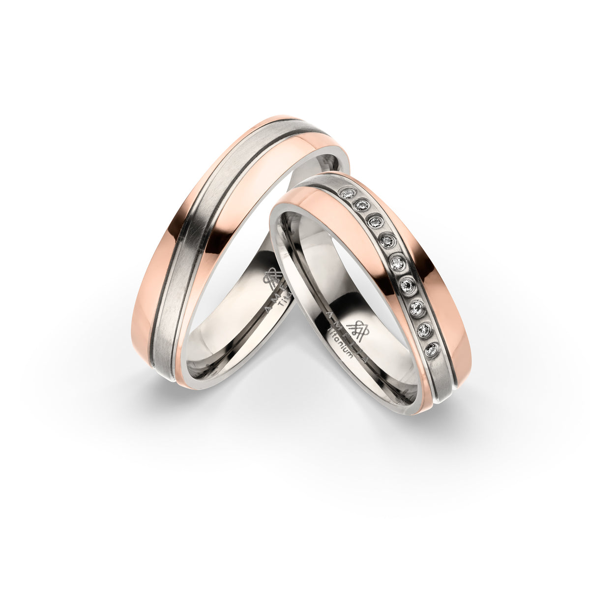 Amelia Jewels 01-009 in Titan – Paarringe