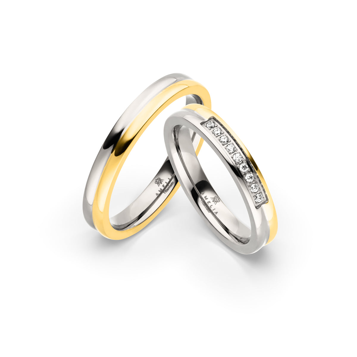 Amelia Jewels 01-010 in Titan – Paarringe