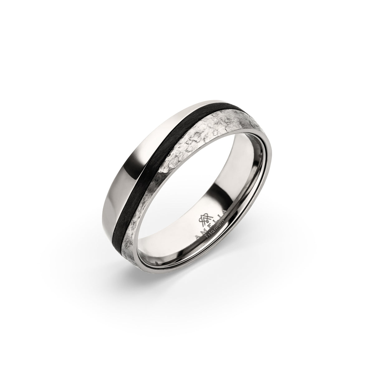Amelia Jewels 01-011 in Titan & Carbon – Herrenring