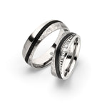 Amelia Jewels 01-011 in Titan & Carbon – Paarringe