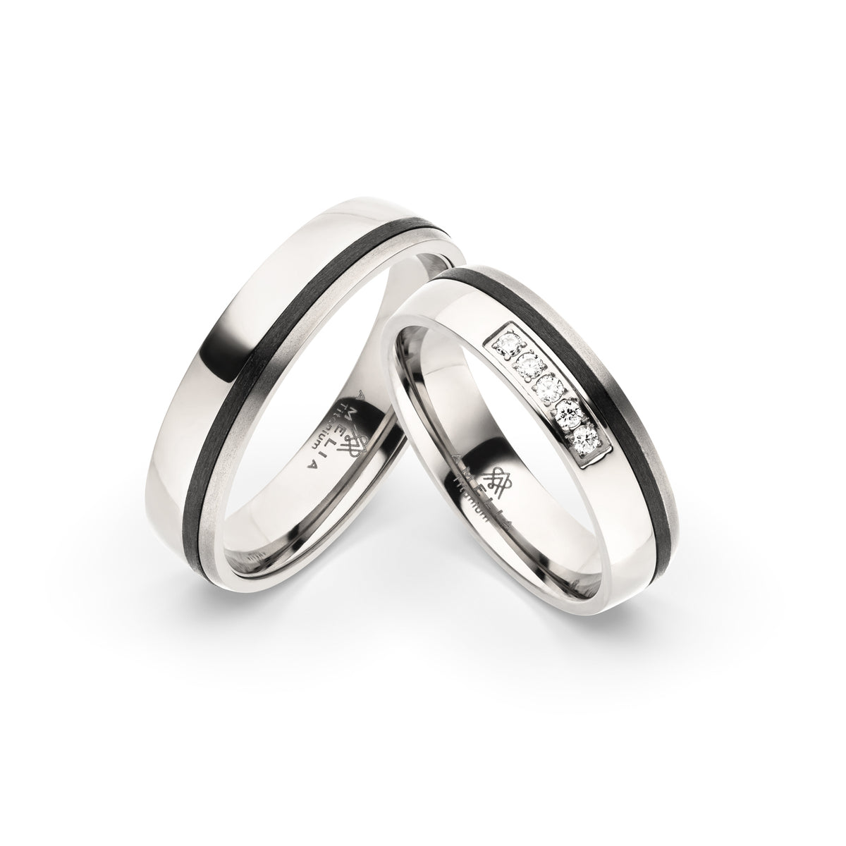 Amelia Jewels 01-012 in Titan & Carbon – Paarringe