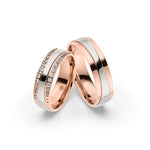 Amelia Jewels 02-001 in Edelstahl – Paarringe