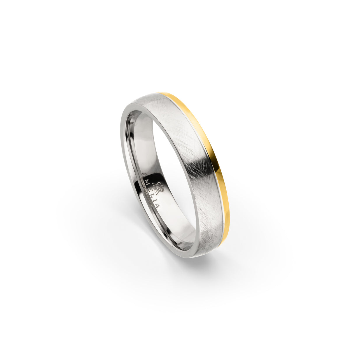 Amelia Jewels 02-003 in Edelstahl – Herrenring