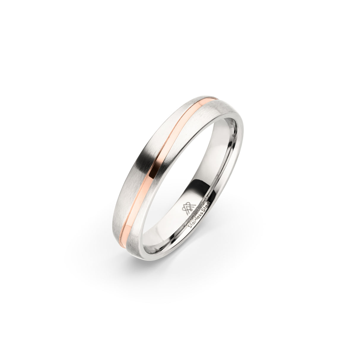 Amelia Jewels 02-004 in Edelstahl – Herrenring
