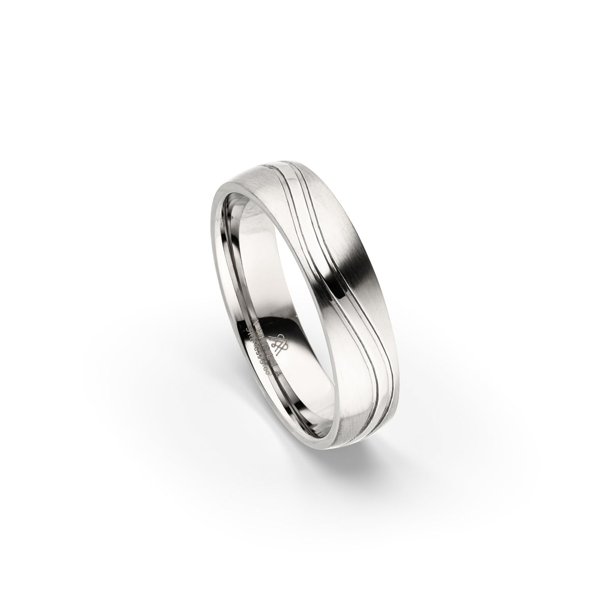 Amelia Jewels 02-006 in Edelstahl – Herrenring