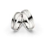 Amelia Jewels 02-006 in Edelstahl – Paarringe