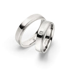 Amelia Jewels 02-007 in Edelstahl – Paarringe