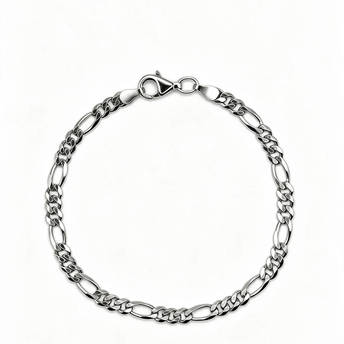 Figarokette Armband 925 Silber - 4,7mm breit