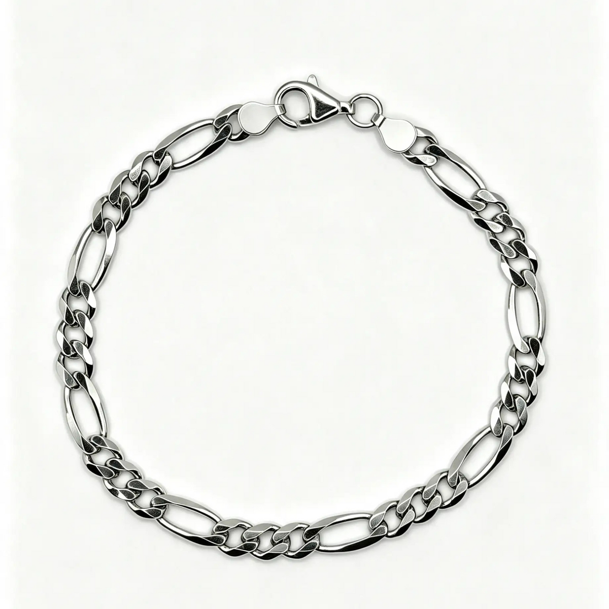 Figarokette Armband 925 Silber - 5,8mm breit