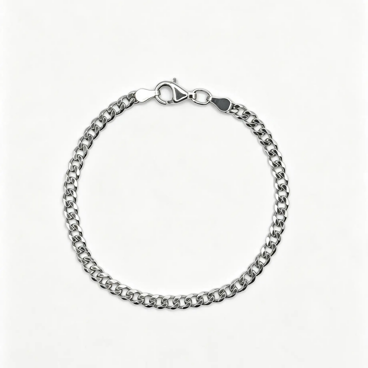 Panzerkette Armband 925 Silber - 3,5mm breit