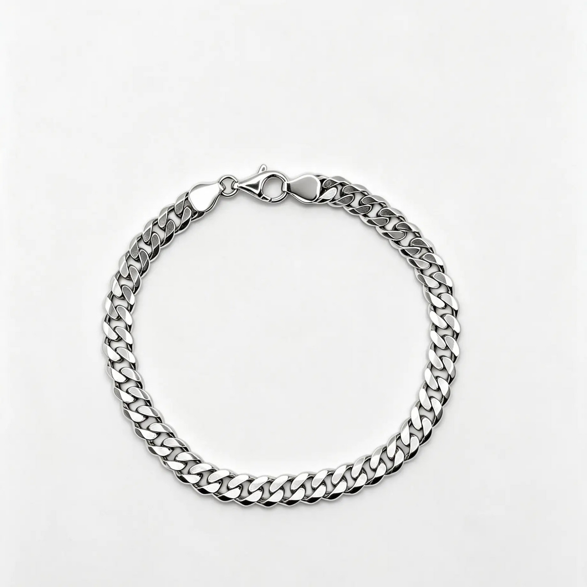 Panzerkette Armband 925 Silber - 5,5mm breit