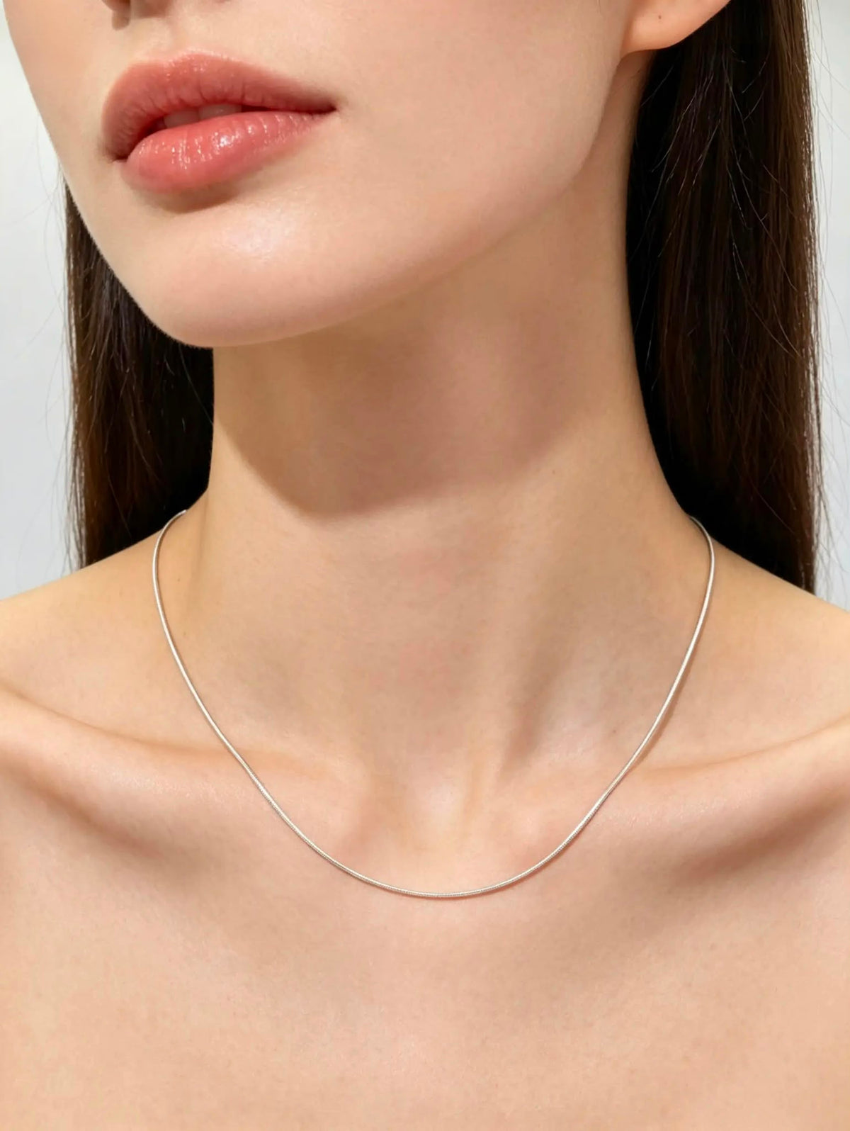 Schlangenkette 925 Silber - 1mm breit